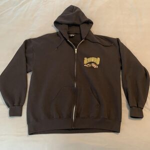 Vintage Harley-Davidson Hoodie Mens XL Black Deadwood South Dakota Zip 2000s